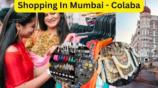 Street Shopping in Mumbai  COLABA CAUSEWAY Market colabamarket mumbaimarket streetshopping [upl. by Nilyarg]