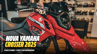 NOVA YAMAHA XTZ 150 CROSSER Z ABS 2025 VERMELHA [upl. by Evelinn]