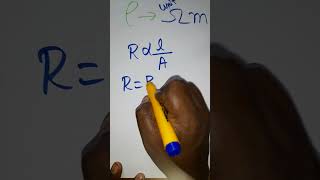 resistivity formula and unit [upl. by Suoivatnom275]