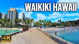 4K Waikiki in Honolulu Oahu Hawaii  July 2024 [upl. by Ferretti]