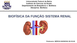 Biofísica da função renal parte 4 Clearence renal [upl. by Aneele]