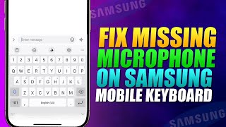 How to fix missing microphone in keyboard of Samsung mobile  PIN TECH [upl. by Ahtreb454]