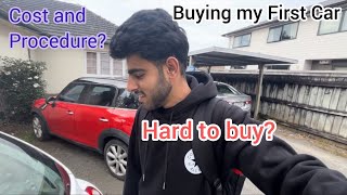 Buying My First Car in New Zealand 🇳🇿  Prices of car in New Zealand  Full Process of buying a car [upl. by Qerat]