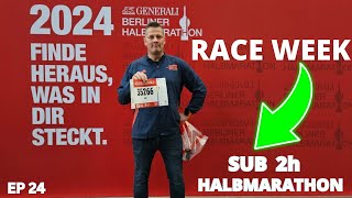 Sub 2h Berlin Halbmarathon  RACE WEEKRACE [upl. by Esinek210]