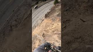 Highway Hazards Climbers Brave Treacherous Terrain for Adventure rockfall highway geography [upl. by Buonomo]