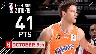 Jimmer Fredette Full Highlights Sharks vs Rockets 20181009  41 Points 9 Reb [upl. by Vidda615]