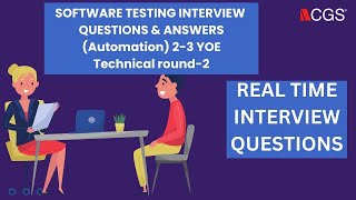 software testing interview questions and answers with 23 years of experiencereal time part2 [upl. by Nirroc]