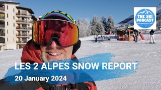 Les 2 Alpes Snow Report  20 January 2024 [upl. by Selway]