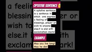 grammaroptative sentence easy and complete information [upl. by Ondrea933]