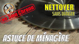 ASTUCE de Ménagère pour nettoyer ses outils encrassés avant de les affûter  PMBricoleur [upl. by Kachine]