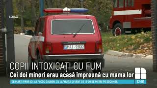 Doi copii din Gotești sau intoxicat cu monoxid de carbon Victimele au fost transportate la spital [upl. by Krahling]