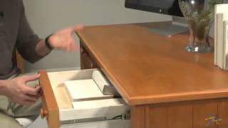 Casey Writing Desk  Honey Maple  Product Review Video [upl. by Alonso]