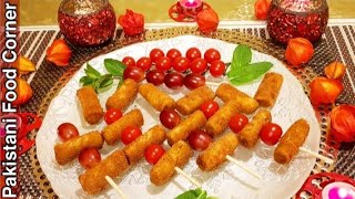 Addicting Snack Stuffed Rigatoni bites  Recipe by Pakistani Food Corner [upl. by Salba]