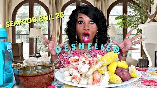 Seafood Boil 26 Deshelled Version I have an ASMR Channel Now [upl. by Egbert911]