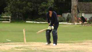 Kevin Pietersen Blindfold Cricket [upl. by Brander428]