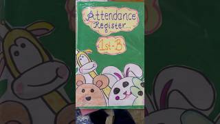 Attendance Register decorationregister decoration school teacher art craft youtubeshorts [upl. by Radford]