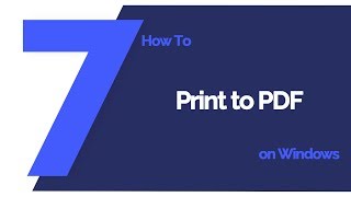 How to Print to PDF on Windows  PDFelement 7 [upl. by Bennink21]