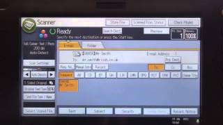 Training  Scan  Scan to Email on Ricoh Printer  Ricoh Wiki [upl. by Arutak]