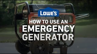 How To Use an Emergency Generator  Severe Weather Guide [upl. by Pacian723]