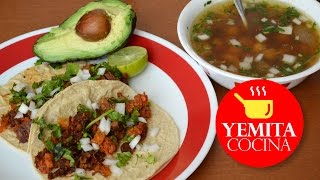 Tacos de suadero con consomé  Receta [upl. by Airegin]