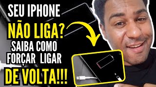 quando o iphone descarregou totalmente e não liga mais Como da CHOQUE na BATERIA SOLUÇÃO RÁPIDA [upl. by Armallas]