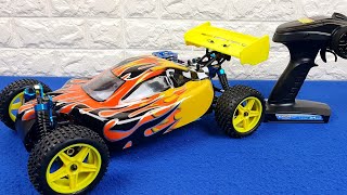 HSP Buggy 94166 Nitro 110 4WD Unboxing Super Test Two Speed Gas Powered RC OffRoad RTR Cras [upl. by Ethelstan]