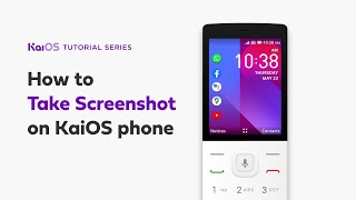 How to take screenshot on KaiOS phone [upl. by Sheela]