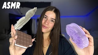 ASMR CON OBJETOS NUEVOS 🪶🍫 [upl. by Kcirdahc]