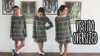 VESTIDO OVERSIZED  Crochê [upl. by Koralle]