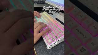 Aula F75 ft Gateron Milky Yellow Pro mechanicalgamingkeyboard computerkeyboard customkeyboard [upl. by Adiazteb]