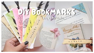 DIY Easy amp Aesthetic Bookmark Ideas  Aasthaetics [upl. by Atekehs]