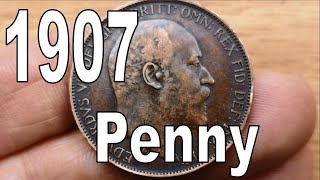 A Quick Look at a 1907 Edward VII Penny [upl. by Motteo]