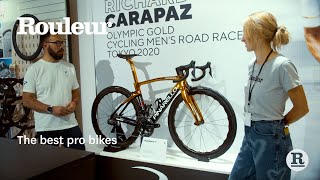 Bikes of champions – Lizzie Deignans Trek and Richard Carapazs Pinarello at Rouleur Live 2021 [upl. by Niad450]