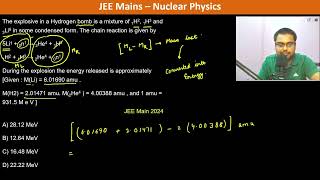 The explosive in a Hydrogen bomb is a mixture of 1H2 1H3 and 3Li6 in some condensed form The [upl. by Uella]