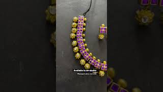 ₹800set 8883763524 earrings terracotta terracottaart jewellery terracottamurti kundhan [upl. by Enifesoj]