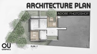 Easy Architecture Plan in Adobe Photoshop [upl. by Paz]