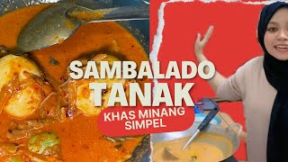 SAMBALADO TANAK PALING SIMPEL ASLI MINANG ⁉️ GADIH MINANG WAJIB BISA [upl. by Ydnarb680]