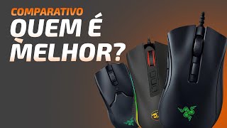 Deathadder Mini vs Viper Mini e Redragon Cobra  Comparativo [upl. by Atiuqer120]