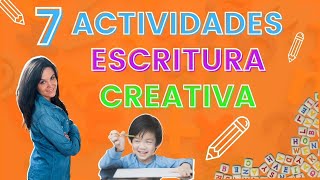 7 actividades de ESCRITURA CREATIVA para hacer con NIÑOS [upl. by Polak]