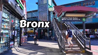 New York City Walk Bronx Virtual Tour Fordham Road Bronx NY [upl. by Nonad]