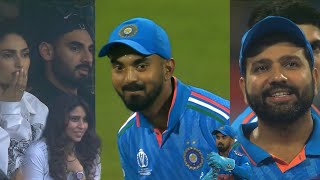 Rohit Ritika Athiya reaction on KL Rahul Mysterious look After Successful DRS like Dhoni [upl. by Ayikahs]