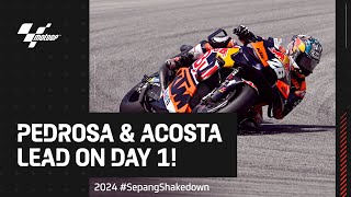 MotoGP™ bikes roar back into life 🔊  2024 SepangShakedown Day 1 Highlights [upl. by Ameluz]