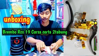 UNBOXING MASTER REM BREMBO RCS 19 CORSA CORTA [upl. by Mook140]