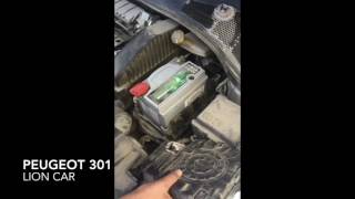 طريقة فك و تغيير البطاريه بيجو ٣٠١  changing battery peugeot 301 [upl. by Luemas]