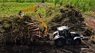 Muddy energy wood with Oniar 10200 crane amp Oniar 34616Re trailer [upl. by Nnairak960]