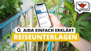 Reiseunterlagen AIDA Ticket  AIDA einfach erklärt 💡 [upl. by Suirad139]