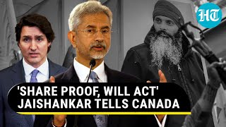 Jaishankar Offers Two Choices To Canada On Khalistan Nijjar Row Either You Pursue  Watch [upl. by Roper555]