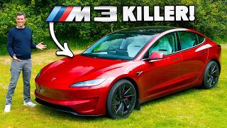 NEW Tesla Model 3 Performance 060mph amp REVIEW [upl. by Hadnama]