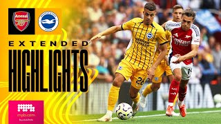 EXTENDED HIGHLIGHTS  Arsenal v Brighton  Premier League [upl. by Gayleen]