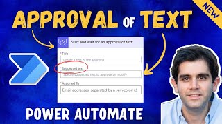 How to use NEW Approval of Text action in Power Automate workflows 💫 [upl. by Lindi]